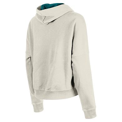 Women's New Era Cream Miami Dolphins 3rd Down Historic Pullover Hoodie