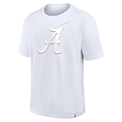 Men's Nike White Alabama Crimson Tide 2-Hit Statement Max90 T-Shirt