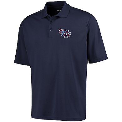 Antigua Tennessee Titans Pique Polo - Navy Blue