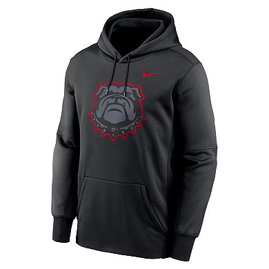 Men's Nike Black Georgia Bulldogs Color Pop Logo Performance Fleece Pullover Hoodie