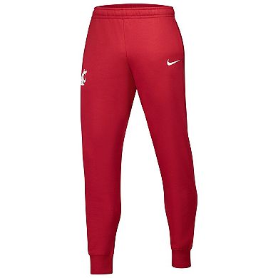 Men's Nike Crimson Washington State Cougars Club Fleece Pants