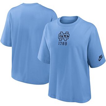 Women's Nike Carolina Blue North Carolina Tar Heels Boxy Legacy Established T-Shirt