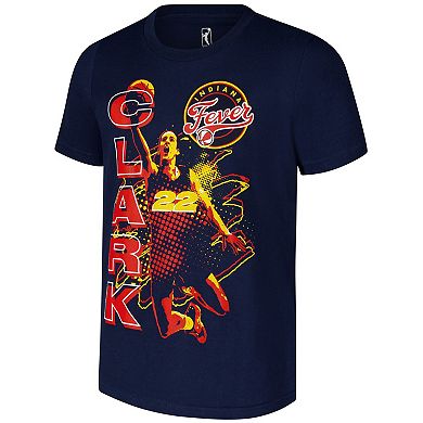 Youth Caitlin Clark Navy Indiana Fever Jam Player T-Shirt
