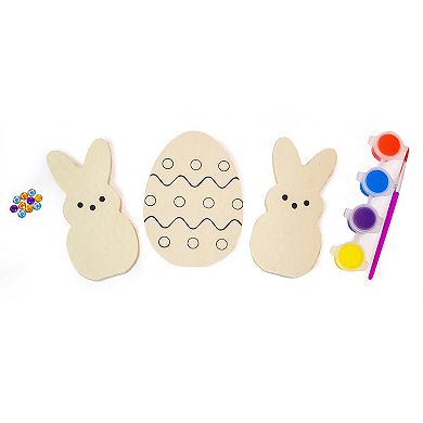 Paint Your Own Wooden Bunny 3-pk