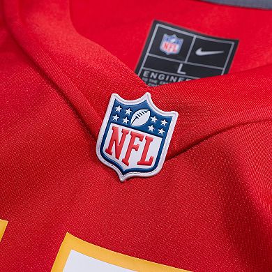 Men's Nike Xavier Worthy Red Kansas City Chiefs Player Game Jersey
