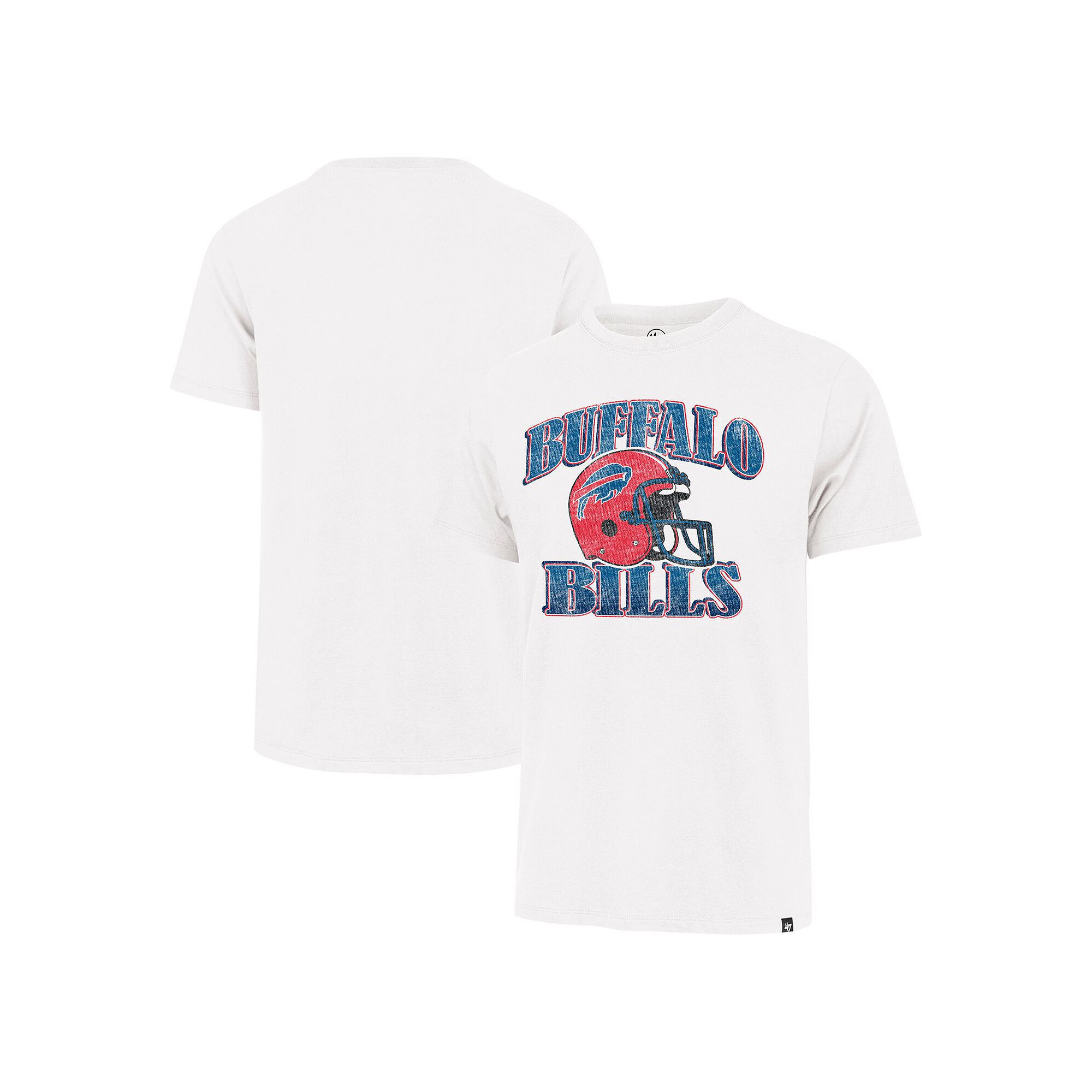 Mens 47 Cream Buffalo Bills Overrun Franklin Throwback T-Shirt, Size: 2XL