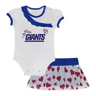 Newborn & Infant New York Giants Love My Team Bodysuit & Skirt Set