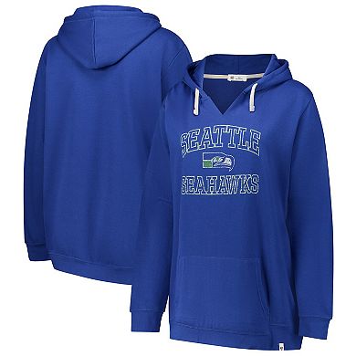 Women's Profile Royal Seattle Seahawks Plus Size Kennedy Pullover Hoodie