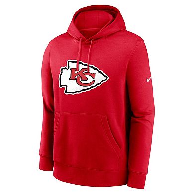 Men's Nike Red Kansas City Chiefs Primetime Club Logo Hoodie