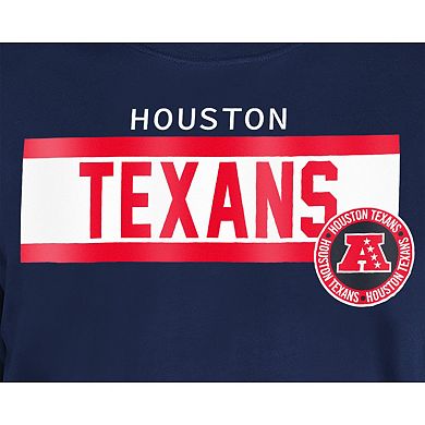Men's New Era Navy Houston Texans 3rd Down Domestic T-Shirt