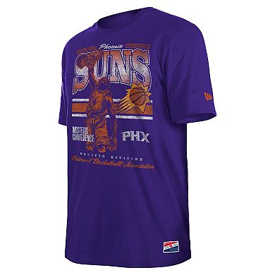 Men's New Era Purple Phoenix Suns Enzyme Wash Oversized T-Shirt