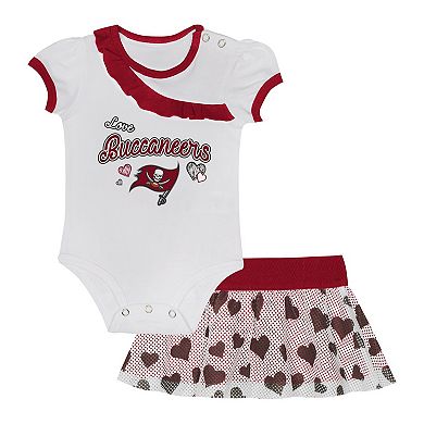 Newborn & Infant Tampa Bay Buccaneers Love My Team Bodysuit & Skirt Set