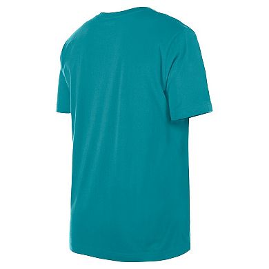 Men's New Era Teal Charlotte Hornets Enzyme Wash Oversized T-Shirt