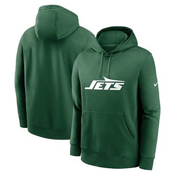 Men's Nike Green New York Jets Club Logo Pullover Hoodie