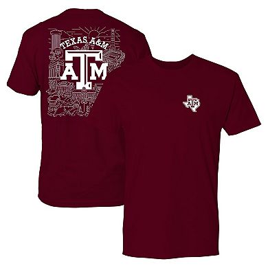 Men's Maroon Texas A&M Aggies City Line T-Shirt