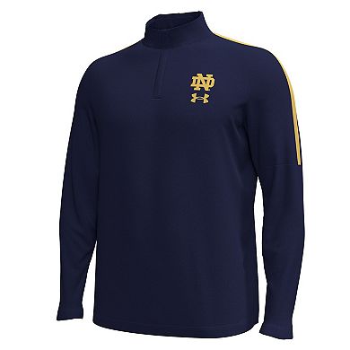 Men's Under Armour Navy Notre Dame Fighting Irish Playoff Performance Quarter-Zip Jacket