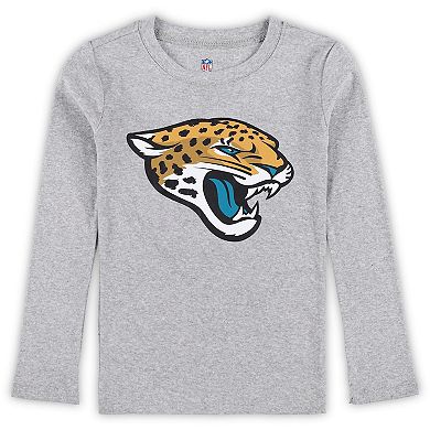 Preschool Heather Gray Jacksonville Jaguars Long Sleeve T-Shirt and Pants Sleep Set