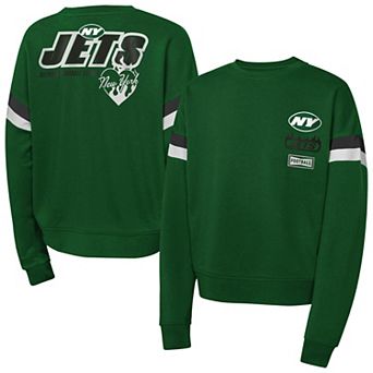 Girl's Green New York Jets Eternal Love Pullover Sweatshirt