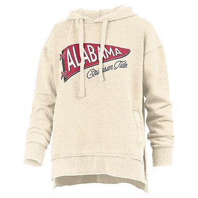 Women's Pressbox Cream Alabama Crimson Tide Marni Pullover Hoodie
