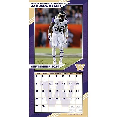 Washington Huskies 2024-2025 12�۝ x 12�۝ Team Wall Calendar