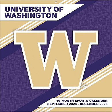 Washington Huskies 2024-2025 12�۝ x 12�۝ Team Wall Calendar