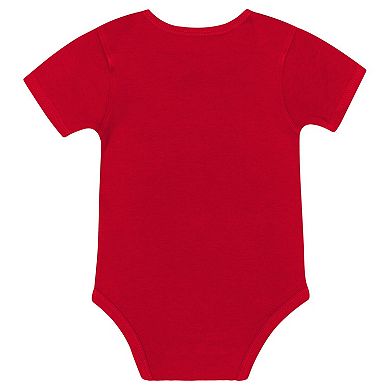 "Newborn & Infant Kansas City Chiefs Dynamic Duo Bodysuit, Bib & Knit Hat Set"