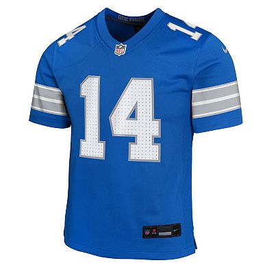 Youth Nike Amon-Ra St. Brown Blue Detroit Lions Team Player Game Jersey