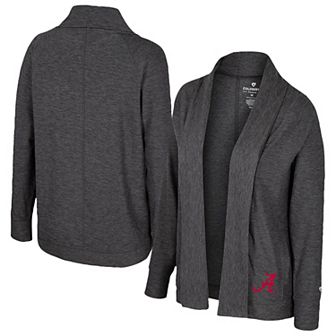 Women's Colosseum Charcoal Alabama Crimson Tide��Dash Cardigan