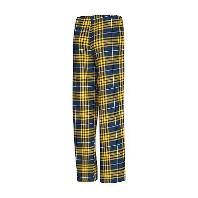 Women's Concepts Sport Navy Michigan Wolverines Vector T-Shirt & Flannel Pants Sleep Set