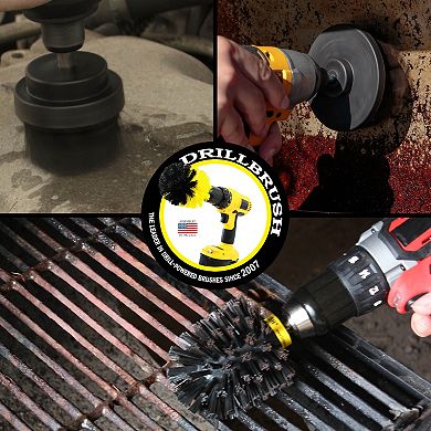Industrial Brush - Baked On Food Remover - Smokers And Grills - Bbq Cleaning Kit - Stain Remover