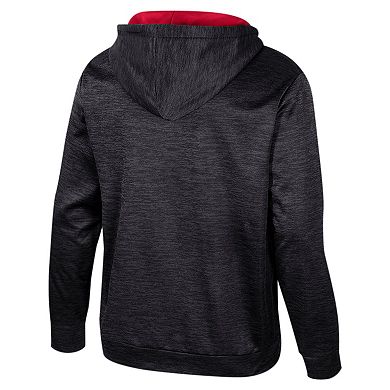 Men's Colosseum Black Arkansas Razorbacks Cypher Half-Zip Hoodie