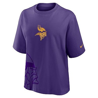 Women's Nike Purple Minnesota Vikings Boxy T-Shirt