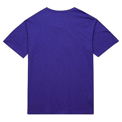 Men's Mitchell & Ness Purple Phoenix Suns Hardwood Classics Felt Applique Slub T-Shirt