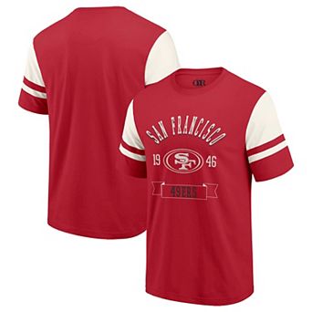 Men's Darius Rucker Collection by Fanatics Scarlet San Francisco 49ers Football T-Shirt