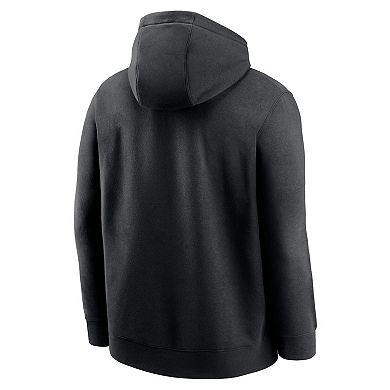 Men's Nike Black Ohio State Buckeyes Legacy Logo Club Fleece Pullover Hoodie