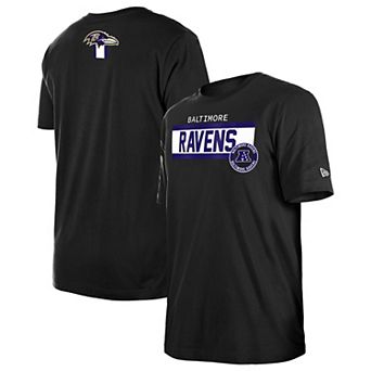 Men's New Era Black Baltimore Ravens 3rd Down Domestic T-Shirt