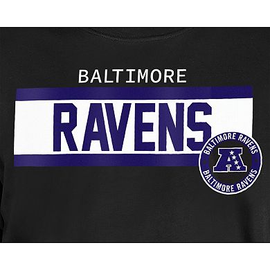Men's New Era Black Baltimore Ravens 3rd Down Domestic T-Shirt