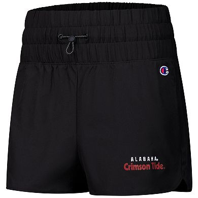 Women's Champion Black Alabama Crimson Tide Tailgate Her Woven Shorts