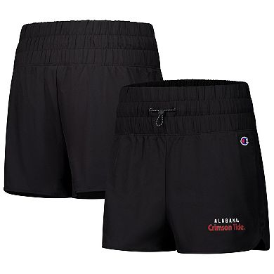 Women's Champion Black Alabama Crimson Tide Tailgate Her Woven Shorts
