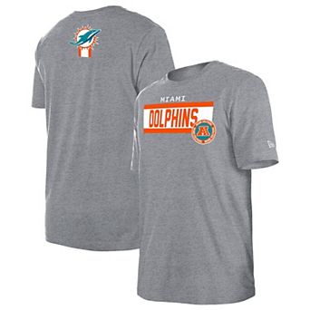 Men's New Era Grey Miami Dolphins 3rd Down Domestic T-Shirt