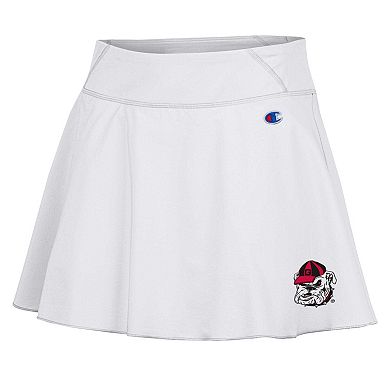 Women's Champion White Georgia Bulldogs Tailgate Soft Touch Skort