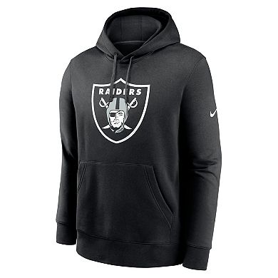 Men's Nike Black Las Vegas Raiders Club Logo Pullover Hoodie