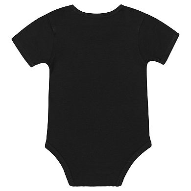 "Newborn & Infant Las Vegas Raiders Dynamic Duo Bodysuit, Bib & Knit Hat Set"