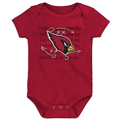 Newborn & Infant Arizona Cardinals Team Starter 3-Pack Bodysuit Set