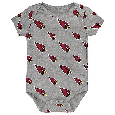 Newborn & Infant Arizona Cardinals Team Starter 3-Pack Bodysuit Set