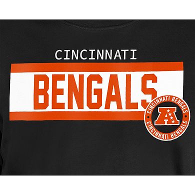 Men's New Era Black Cincinnati Bengals 3rd Down Domestic T-Shirt