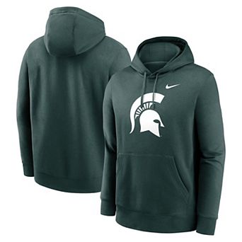 Men's Nike Green Michigan State Spartans Primetime Evergreen Club Fleece Pullover Hoodie