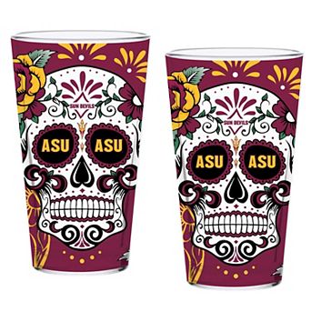 Arizona State Sun Devils Two-Pack 16oz. Dia De Los Muertos Pint Glass Set