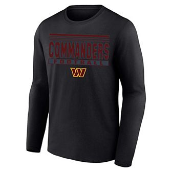 Men's Profile Black Washington Commanders Big & Tall Pop Long Sleeve T-Shirt