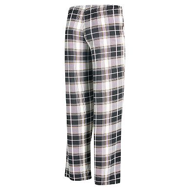 Women's Concepts Sport Black New Orleans Saints Ashford Plaid Knit Pants